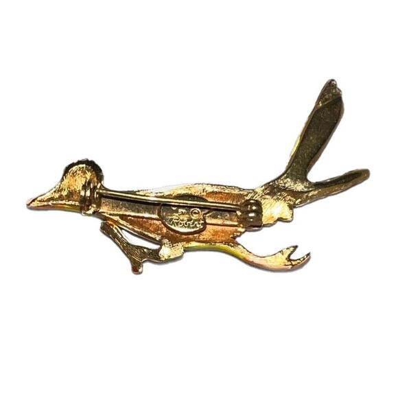 Original by Robert Vintage Brooch Yellow Roadrunner Jewelry Pin Signed - Picture 5 of 10